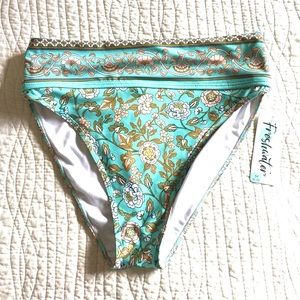 Boho Beach Women's Freshwater High Waist Banded High-Leg Swim Bottoms